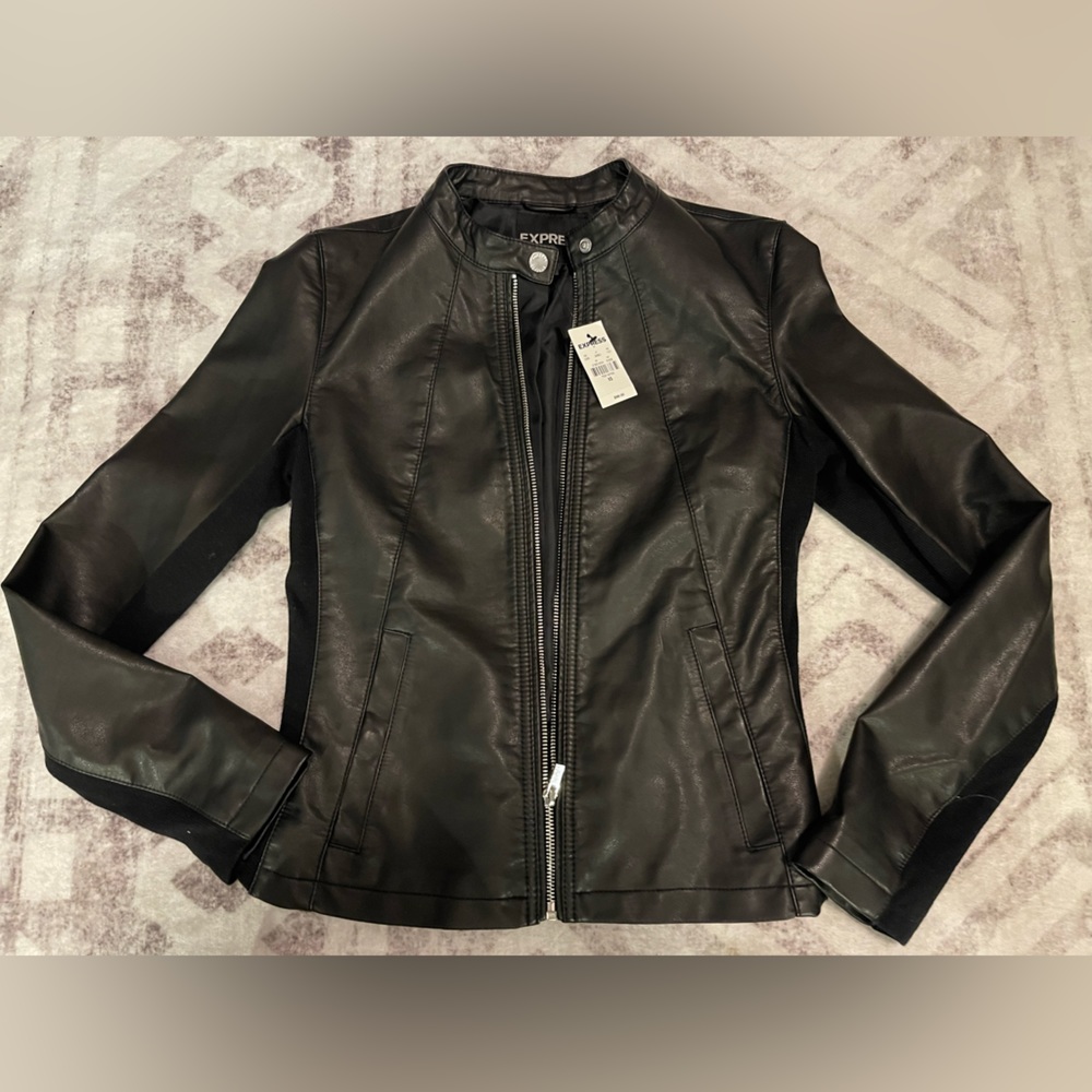 Express leather jacket women’s size Xs